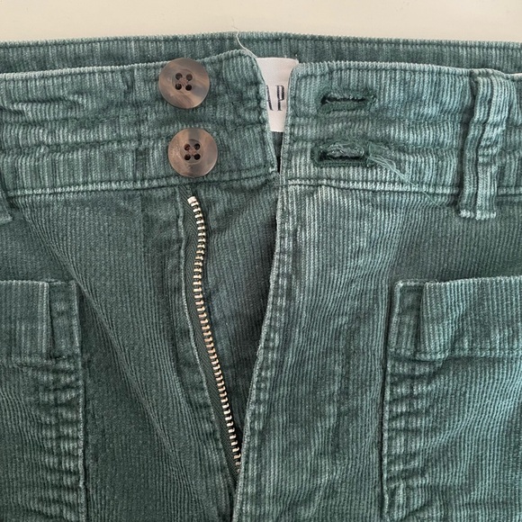 Gap Wide Leg Forest Green Corduroy Pants - Picture 4 of 9